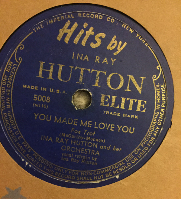 baixar álbum Ina Ray Hutton And Her Orchestra - Evrything I Love You Made Me Love You