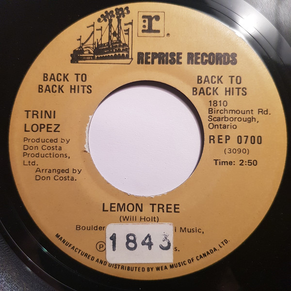 baixar álbum Trini Lopez - If I Had A Hammer Lemon Tree