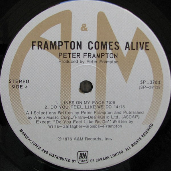 Peter Frampton - Frampton Comes Alive | A&M Records (SP-3703) - 8