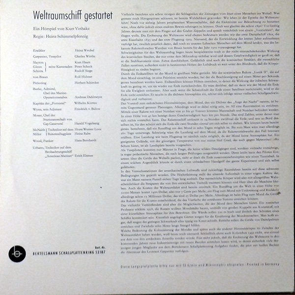 descargar álbum Kurt Vethake - Weltraumschiff Gestartet