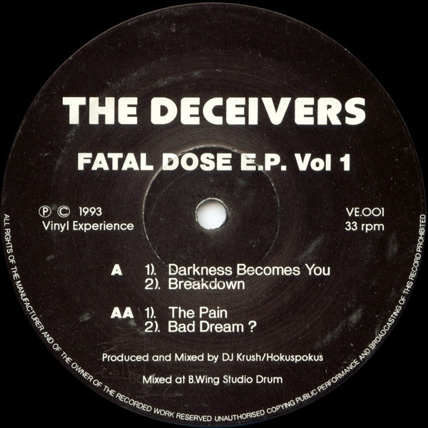 The Deceivers – Fatal Dose E.P. Vol 1 (1993, Vinyl) - Discogs