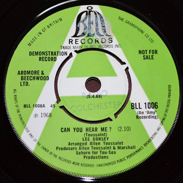 Lee Dorsey – Can You Hear Me? (1968, Vinyl) - Discogs
