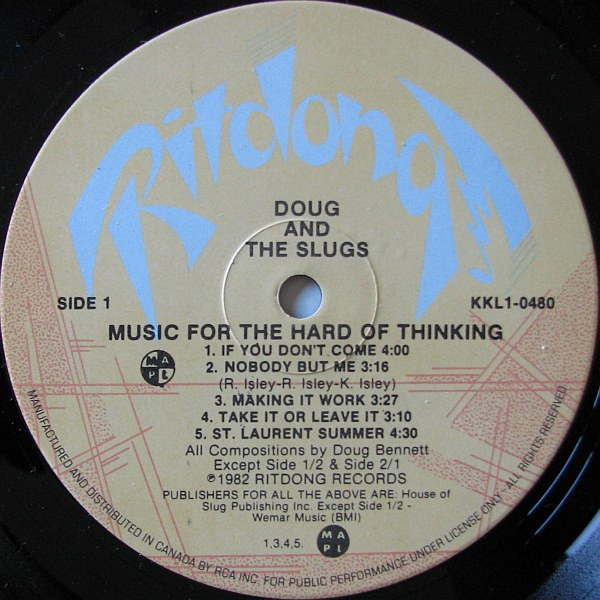 Doug And The Slugs - Music For The Hard Of Thinking | Ritdong (KKL1-0480) - 3