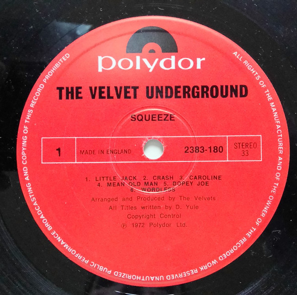 Squeeze by The Velvet Underground (Album, Pop Rock): Reviews, Ratings,  Credits, Song list - Rate Your Music