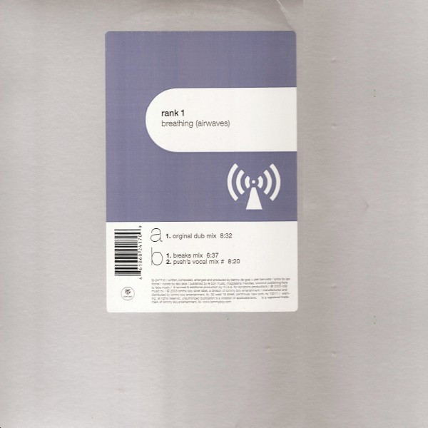 Rank 1 – Breathing (Airwaves) (2003, Vinyl) - Discogs