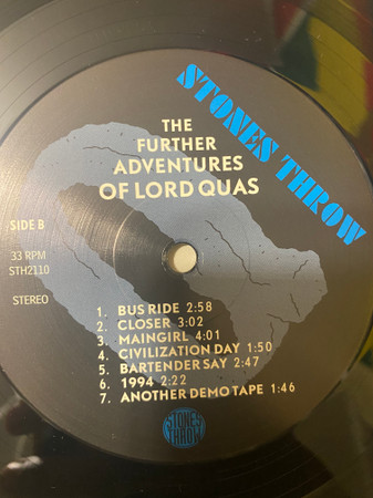 Quasimoto - The Further Adventures Of Lord Quas | Stones Throw Records (STH2110) - 4