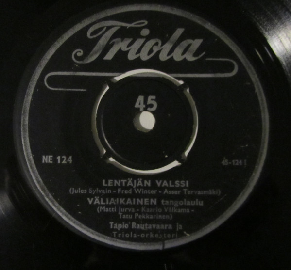 Tapio Rautavaara – Lentäjän Valssi (1955, Vinyl) - Discogs