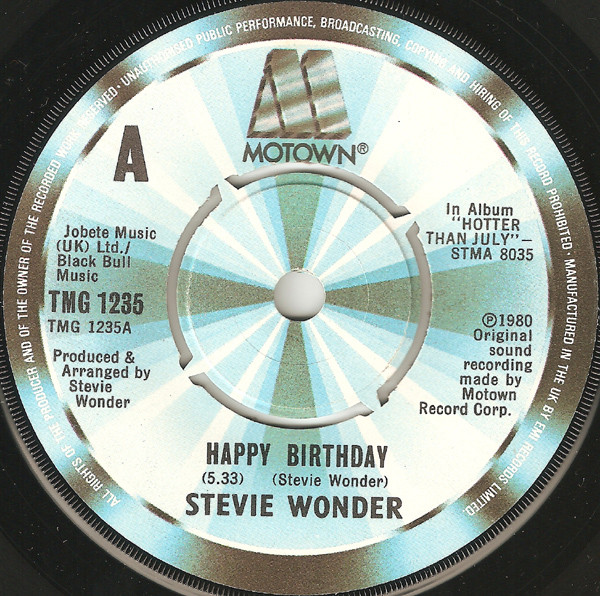 last ned album Stevie Wonder - Happy Birthday