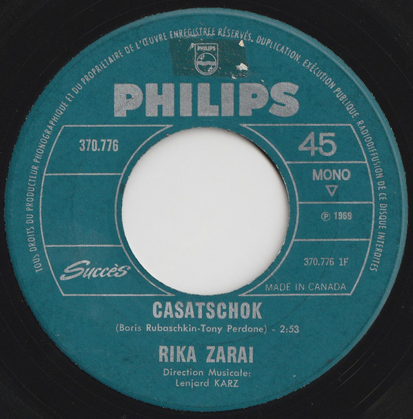 Rika Zarai - Casatschok | Philips (370.776) - main