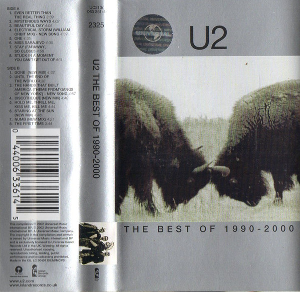 U2 – The Best Of 1990-2000 (2002, Cassette) - Discogs