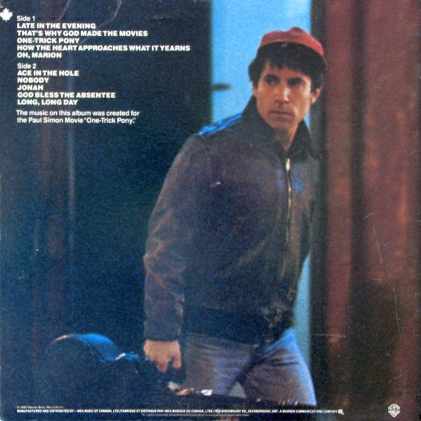 Paul Simon - One-Trick Pony | Warner Bros. Records (XHS 3472) - 2