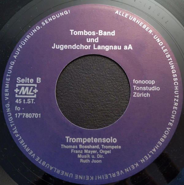 télécharger l'album Jugendchor Langnau, Tombos Band - A Chance To Live Trompetensolo