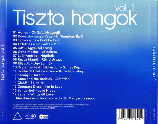 télécharger l'album Various - Tiszta Hangok Vol1