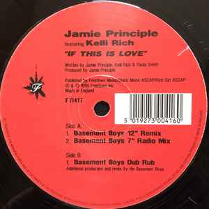 Jamie Principle Featuring Kelli Rich - If This Is Love
