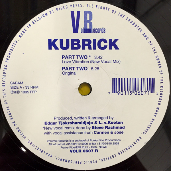 télécharger l'album Kubrick - Love Vibration Part Two