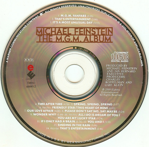 télécharger l'album Michael Feinstein - The MGM Album
