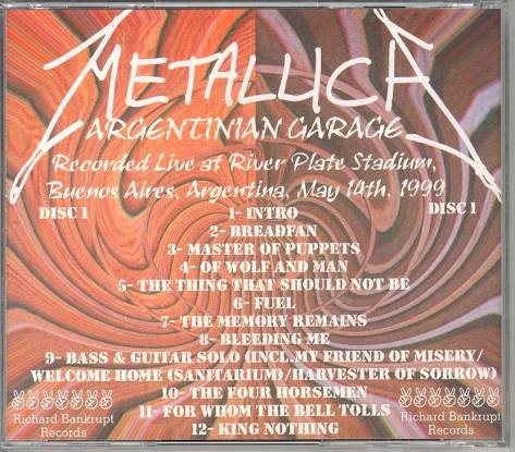 télécharger l'album Metallica - Argentinian Garage Disc 1