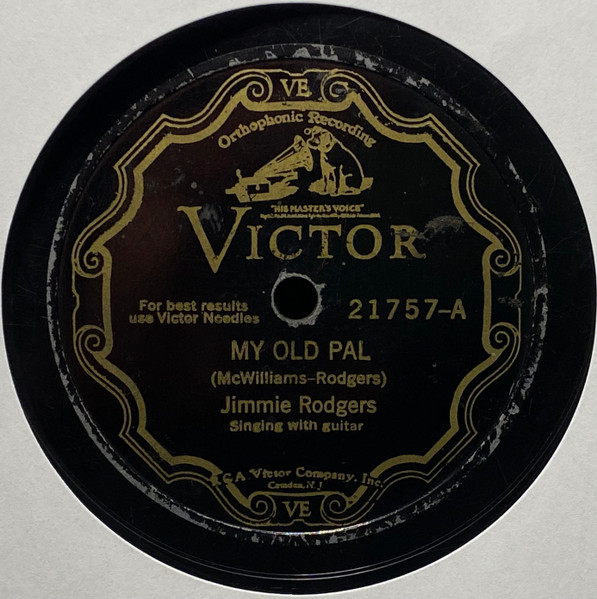 Jimmie Rodgers - My Old Pal / Daddy And Home | Releases | Discogs