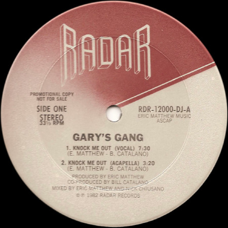 Gary's Gang – Knock Me Out / Makin' Music (1993, Vinyl) - Discogs