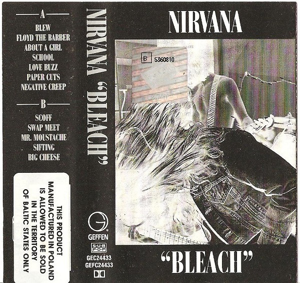 Nirvana – Bleach (1992, Cassette) - Discogs