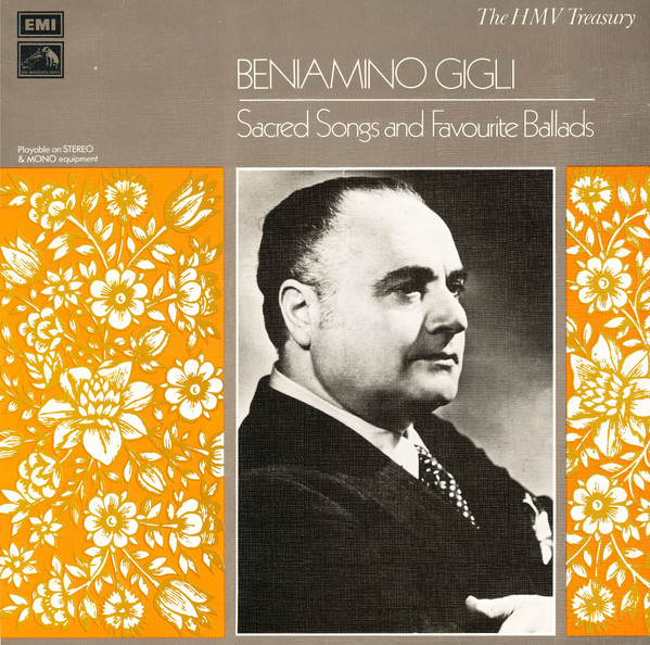 Beniamino Gigli Sacred Songs And Favourite Ballads 1972 Vinyl