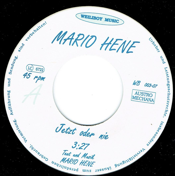 télécharger l'album Mario Hené - Jetzt Oder Nie