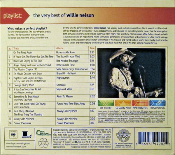 ladda ner album Download Willie Nelson - Playlist The Very Best Of Willie Nelson album
