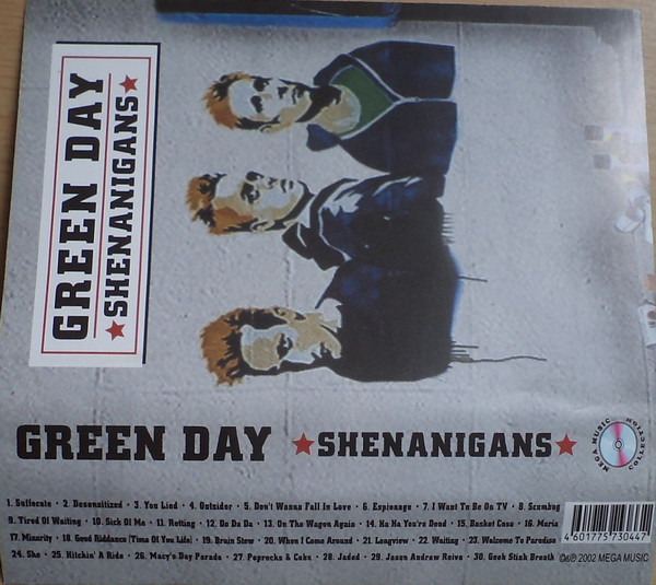 Green Day / Shenanigans 12 Blue Vinyl 2002 German Original LP