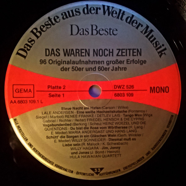 baixar álbum Various - Das Waren Noch Zeiten 96 Originalaufnahmen Großer Erfolge Der 50er Und 60er Jahre