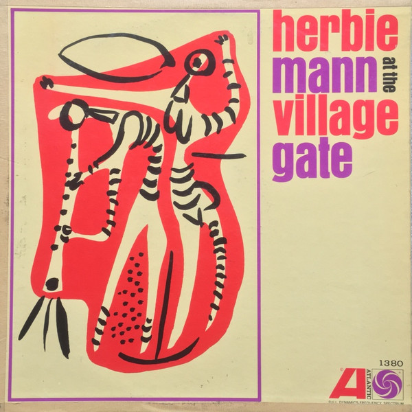 Herbie Mann at the Village Gate Mono Atlantic Records 1962 1380 en muy buen estado/en G+ 
