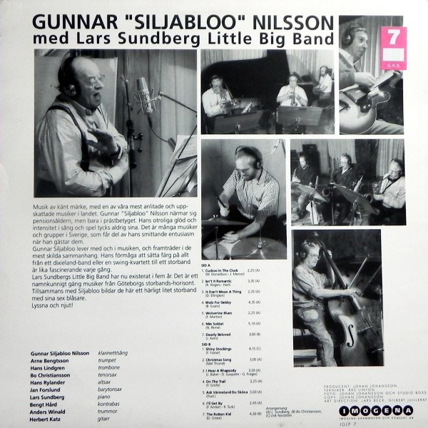 télécharger l'album Gunnar Siljabloo Nilsson Med Lars Sundberg Little Big Band - Gunnar Siljabloo Nilsson Med Lars Sundberg Little Big Band