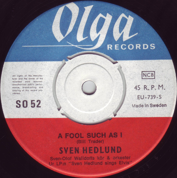 télécharger l'album Sven Hedlund - A Fool Such As I