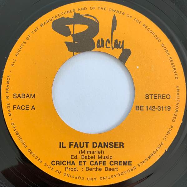 last ned album Cricha & Cafe Creme - Il Faut Danser