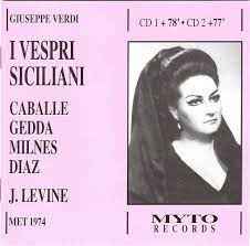 緑2｜無傷！★2CD / MYTO ★Giuseppe Verdi：I Vespri Siciliani｜JAMES LEVINE MONTSERRAT CABALLE　レヴァイン