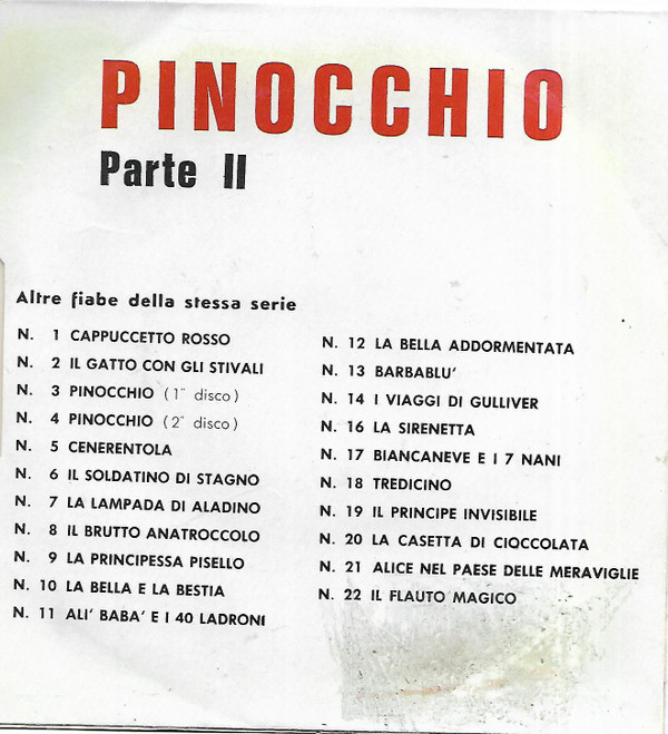 last ned album Unknown Artist - Pinocchio
