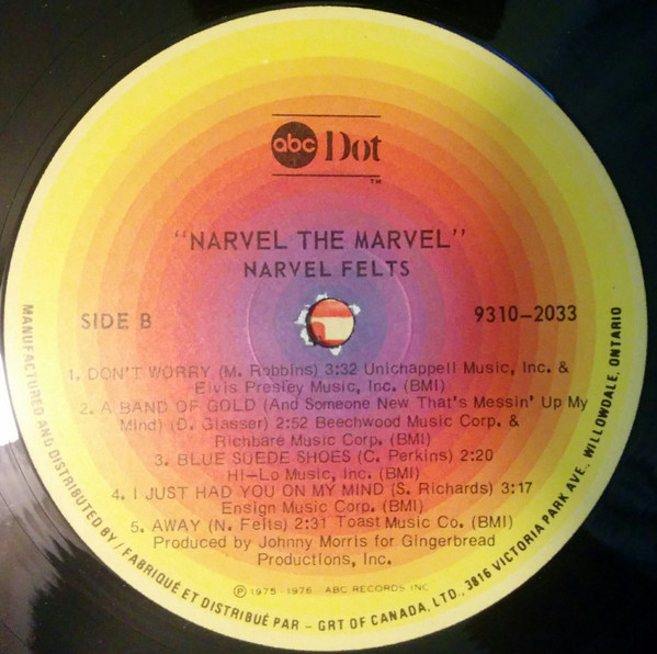 Narvel Felts - Narvel The Marvel | ABC DOT (9310-2033) - 4