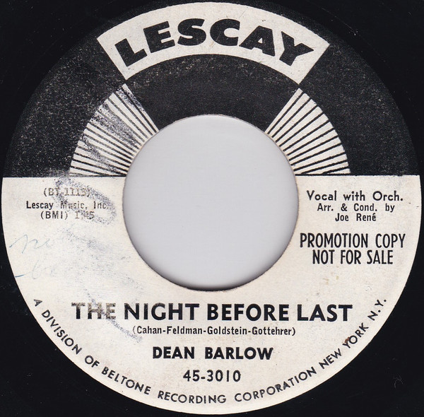 last ned album Dean Barlow - Yesterdays Kisses The Night Before Last