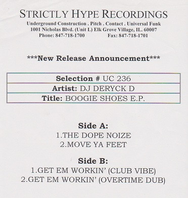 descargar álbum DJ Deryck D - Boogie Shoes EP