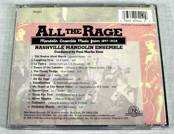 descargar álbum Nashville Mandolin Ensemble - All The Rage