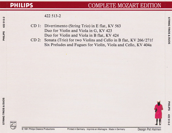 descargar álbum Mozart - Streichtrios Und Duos