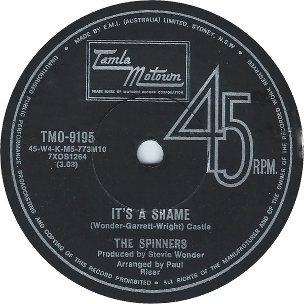 The Spinners - It's A Shame | Releases | Discogs