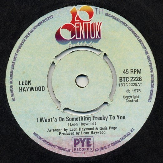 descargar álbum Leon Haywood - I Wanta Do Something Freaky To You