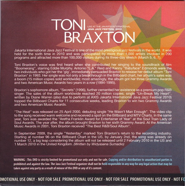 baixar álbum Toni Braxton - Live At The Jakarta International Java Jazz Festival 2010