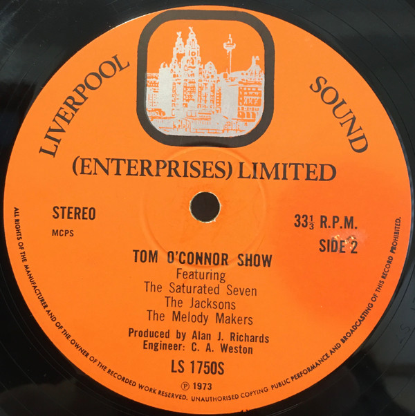 lataa albumi Tom O'Connor , The Saturated Seven, The Jacksons , Melody Makers - Tom OConnor Show