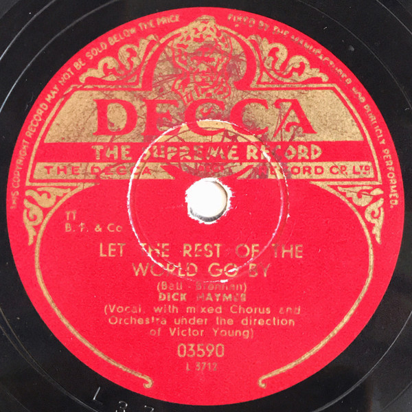 ladda ner album Dick Haymes - Let The Rest Of The World Go By Laura