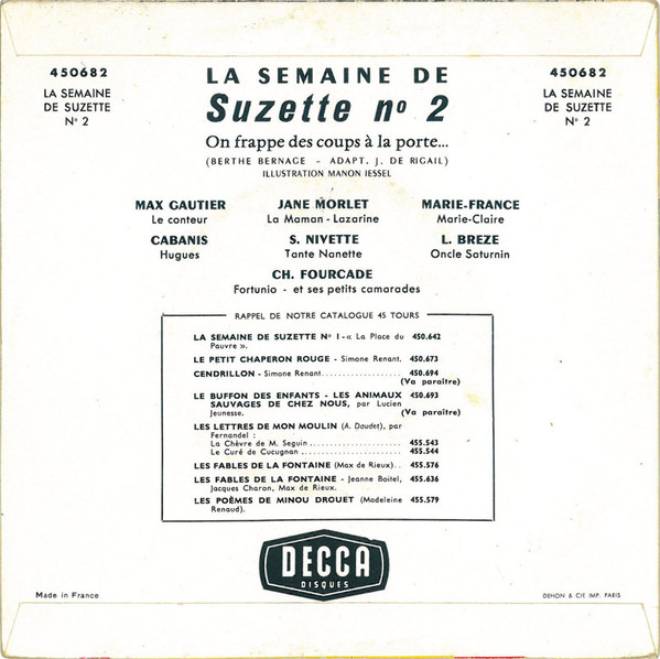 last ned album Download Various - La Semaine De Suzette N 2 On Frappe Des Coups À La Porte album