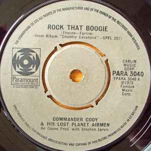 Commander Cody And His Lost Planet Airmen - Rock That Boogie album cover