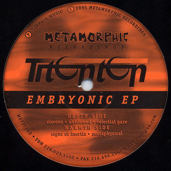 Titonton – Embryonic EP (1995, Vinyl) - Discogs