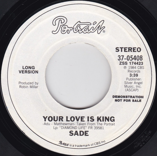Your Love is King - Sade — New Apostle Gallery