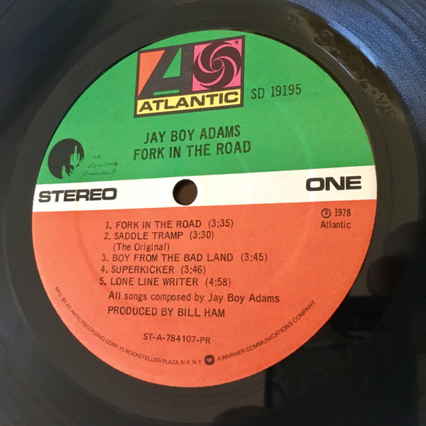 last ned album Jay Boy Adams - Fork In The Road